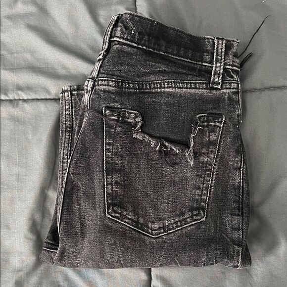 Abercrombie & Fitch High Rise Ankle Straight Size 25R - Picture 1 of 11